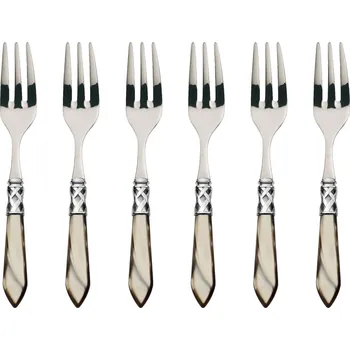 Příbor BUGATTI Aladdin Onyx 6 ks - nerezové dezertní vidličky