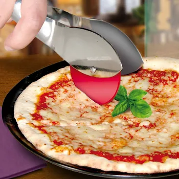 Kuchyňský nůž Nůž na krájení pizzy z nerezové oceli s kleštěmi I GENIETTI 7 cm