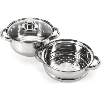 Hrnec Parní ocelový hrnec s poklicí SANO 2 l