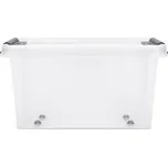 Polypropylenová úložná krabice s kolečky PLAST TEAM PROBOX 70 l