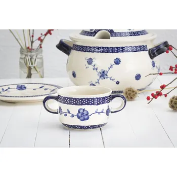 Keramická miska na vývar BOLESŁAWIEC 260 ml - dek. 273