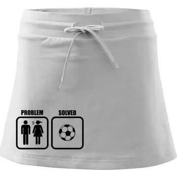 Dámská sukně Problém fotbal - Sportovní sukně - two in one - XS ( Bílá )
