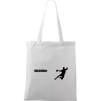 Handball sport - Taška bavlněná - 42 x 38 cm ( Bílá )