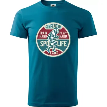 Pánské tričko Football Competition - Klasické pánské triko vyšší gramáže - XS ( Petrolejová )