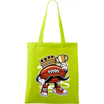 Americanos fotbal král - Taška bavlněná - 42 x 38 cm ( Limetková )