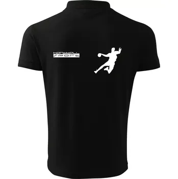 Pánská košile Handball sport - Polokošile pánská Pique Polo 203 - 3XL ( Černá )