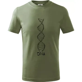 Cyklistovo DNA - Tričko dětské bavlněné - 158 cm/12 let ( Khaki )