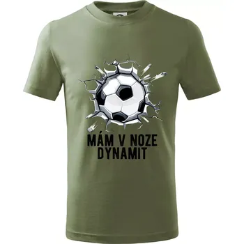 Chlapecké oblečení Mám v noze dynamit - Tričko dětské bavlněné - 158 cm/12 let ( Khaki )