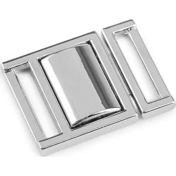 Kovové zapínání / opasková spona, průvlek 16 mm, barva 1 nikl