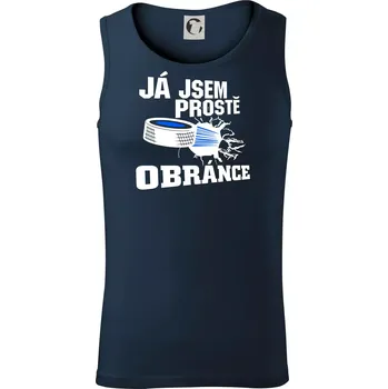 Já jsem prostě obránce (hokej) - Tílko pánské Core - L ( Námořní modrá (velmi tmavá - téměř černá) )