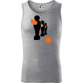 Fotbálek postavy - Tílko pánské Core - L ( Tmavě šedý melír )