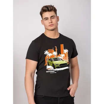 Pánské tričko Pánské oversize tričko VSB AUDI černé, VELIKOST XL