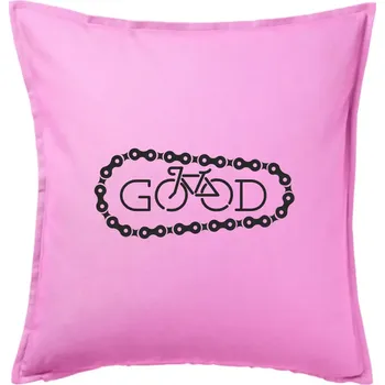 Polštář Good cyklista - Polštář 50x50 - 50x50 - Pouze potah ( Růžová )
