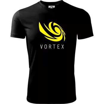 Vortex logo barevné - Dětské triko sportovní (dresovina) - 158 cm/12 let ( Černá )