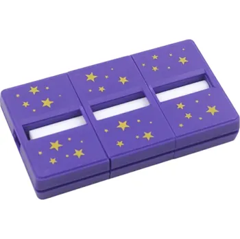 Grafitová tužka Kouzelnický trik Zlomená tužka 9 x 5 x 1 cm Magická oprava tužky Hvězdný design Dětská hračka Snadné kouzlo pro začátečníky Klasický trik fialová