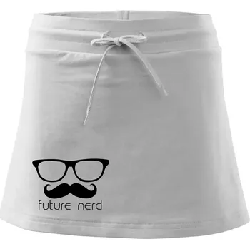 Dámská sukně Future nerd - Sportovní sukně - two in one - XL ( Bílá )