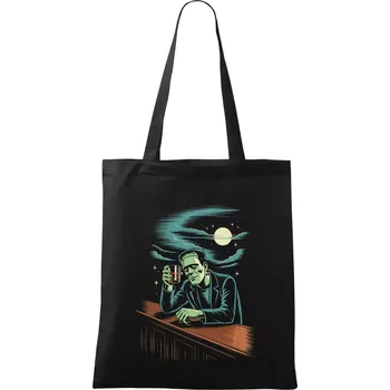 Monstrum na mol - Taška bavlněná - 42 x 38 cm ( Černá )