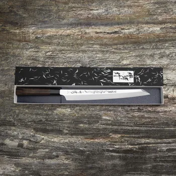 Kuchyňský nůž SAKAI TAKAYUKI Shoryu Honyaki 30 cm - japonský nůž Yanagiba z nerezové oceli s pouzdrem