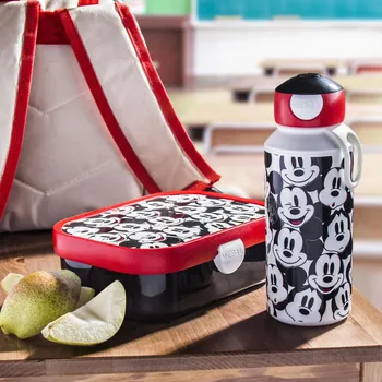 Svačinový box MEPAL Campus Mickey Mouse - snídaňový box / plastová sendvičová nádoba s lahví vody