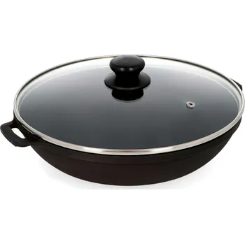 Pánev Litinová pánev s poklicí MAYSTERNYA IRONI 28 cm