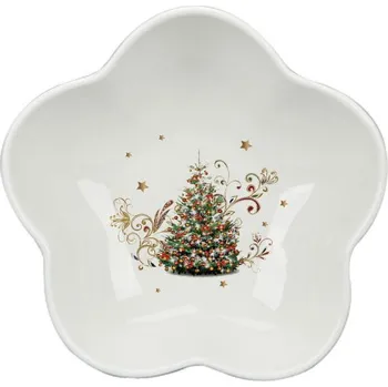 Vánoční porcelánová mísa / salátová mísa MAGNOBLE CHOINA 12 cm