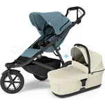 Thule Urban Glide 3 Mid blue s magnetickou sponou + korbička Soft beige