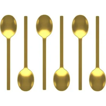 Příbor MEPRA Stile By Pininfarina Gift Oro Ice 6 kusů zlaté - nerezové lžičky moka
