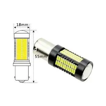 Autožárovka Žárovka LED Ba15S 12-24V bílá, 108xSMD4014