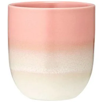 LADELLE Cafe 320 ml růžový - kameninový hrnek