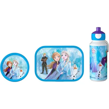 Svačinový box MEPAL Campus Frozen 3 el. - svačinová krabička / svačinová krabička s ovocným kontejnerem a lahví na pití