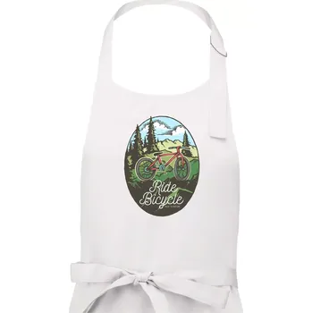 Kuchyňská zástěra Ride Bicycle Nature - Dámská zástěra na vaření - Univerzální velikost ( Bílá )