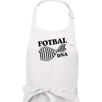 Kuchyňská zástěra Fotbal DNA - Dámská zástěra na vaření - Univerzální velikost ( Bílá )
