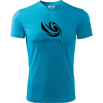 Pánské tričko Vortex logo jednobarevné - Pánské triko Fantasy sportovní (dresovina) - 3XL ( Světlý tyrkys )