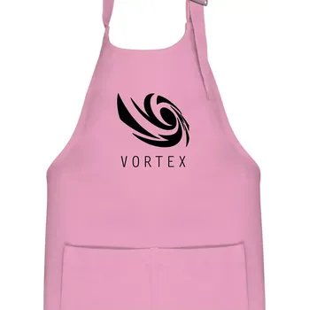 Kuchyňská zástěra Vortex logo jednobarevné - Dětská zástěra na vaření - Univerzální velikost ( Růžová )