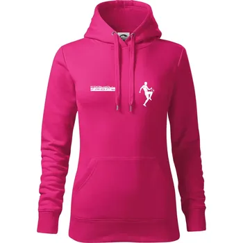 Dámská mikina Football sport - Mikina dámská Cape s kapucí - S ( Purpurová )