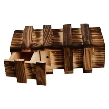 Hlavolam Tajná schránka z dřeva | Originální hlavolam a dárek na peníze