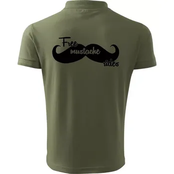 Pánská košile Free Mustache rides - Polokošile pánská Pique Polo 203 - S ( Khaki )