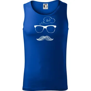 Mustache what? - Tílko pánské Core - L ( Královská modrá )