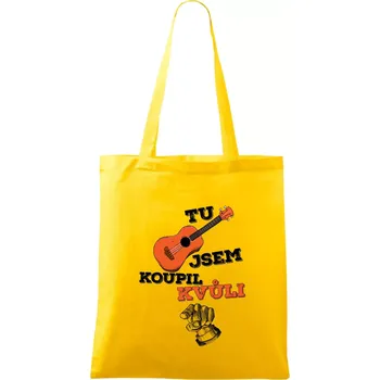 Když koupíš kytaru - Taška bavlněná - 42 x 38 cm ( Žlutá )
