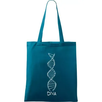 Cyklistovo DNA - Taška bavlněná - 42 x 38 cm ( Petrolejová )