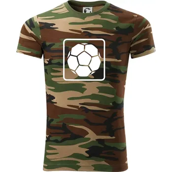 Fotbalový míč emblem - Army CAMOUFLAGE - M ( Hnědý maskáč )