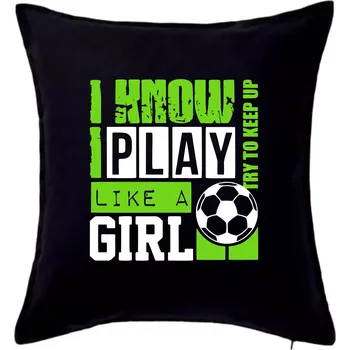 Polštář Play girl - Polštář 50x50 - 50x50 - Pouze potah ( Černá )