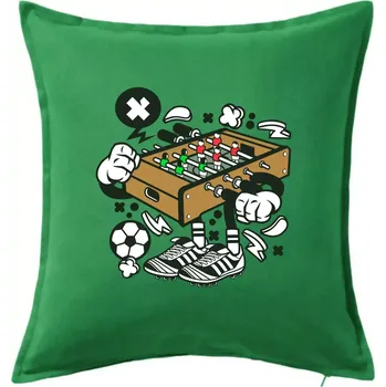 Polštář Fotbalový stolňák - Polštář 50x50 - 50x50 - Pouze potah ( Středně zelená )