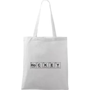 Hockey - periodická tabulka - Taška bavlněná - 42 x 38 cm ( Bílá )