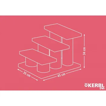 Schůdky pro psy a kočky - škrabadlo pro kočky, béžová