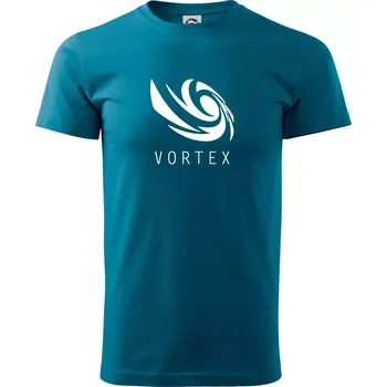 Vortex logo jednobarevné - Klasické pánské triko vyšší gramáže - 3XL ( Petrolejová )