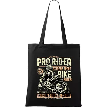 Nákupní taška Pro Rider - Taška bavlněná - 42 x 38 cm ( Černá )