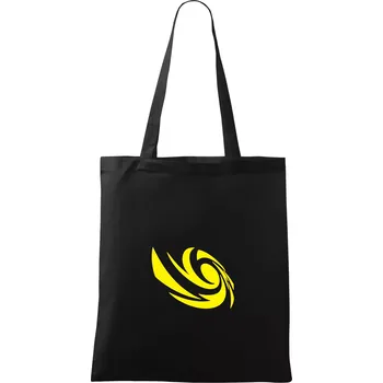 Vortex logo samostatné - žluté - Taška bavlněná - 42 x 38 cm ( Černá )