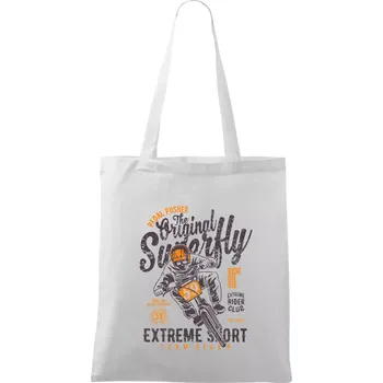 Pedal Pusher - Taška bavlněná - 42 x 38 cm ( Bílá )