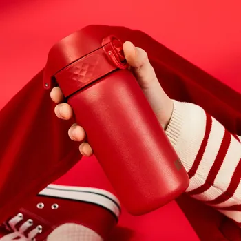 Láhev ION8 Double Wall Red 0,32 l - termoska z nerezové oceli